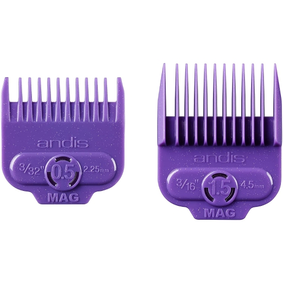 Picture of Andis Single Magnet AttachMent Comb Dual Pack, 2 Combs,SIZES: 0.5, 1.5 #66560