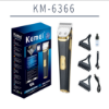 Picture of Kemei professional Anti-Slip stripe USB rechargeable engraving hair clipper #KM-6366