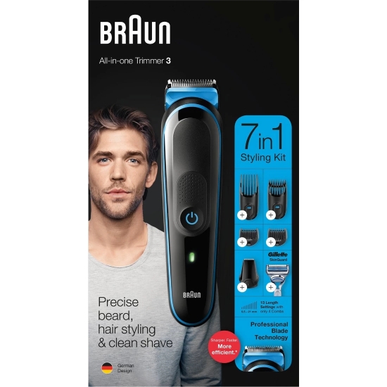 Picture of Braun multi grooming kit MGK3242 7-in-1 face and body grooming kit #MGK3242