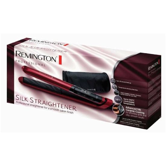 Picture of Remington Silk Straightener with Advanced Silk Ceramic Coating - Red #S9600