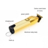 Picture of Kemei New Gold Cordless Electric Clipper 0.1mm T Blade Beard Trimmer Professional LCD Trimmers With Charging Base Hair Cutter #i32s