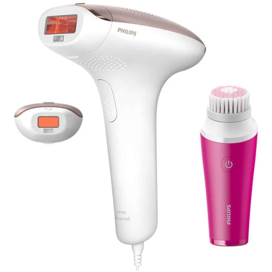 Picture of Philips Advanced IPL Hair Removal Device with 2 AttachMents for Body & Face + Face Cleaning Brush #BRI 924