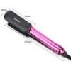Picture of Kemei Tourmaline 2 In 1 Ceramic Coating Electric Corn Curler Hair Straightener Straight Iron Curling Styling Tools (Magenta) #KM-2113A