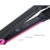 Picture of Kemei Tourmaline 2 In 1 Ceramic Coating Electric Corn Curler Hair Straightener Straight Iron Curling Styling Tools (Magenta) #KM-2113A