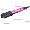 Picture of Kemei Tourmaline 2 In 1 Ceramic Coating Electric Corn Curler Hair Straightener Straight Iron Curling Styling Tools (Magenta) #KM-2113A
