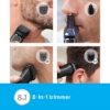 Picture of Philips 8-in -1 Hair Clipper & Face Multigroomer Trimmer Kit (Black) #MG3730