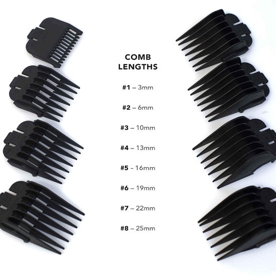 Picture of Wahl Plastic Comb AttachMents for Standard Multi Cut Clippers, Durable Plastic Combs #3170-517