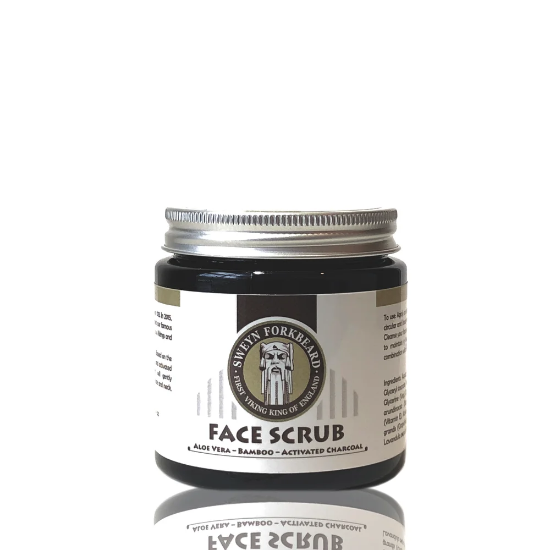 Picture of Sweyn Forkbeard Face Scrub Aloe Vera + Bamboo + Activated Charcoal